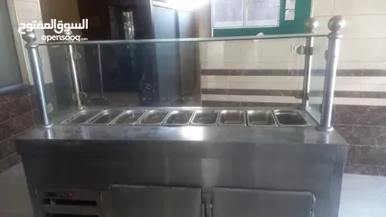  2 ثلاجة سلطات و غاز عينتين