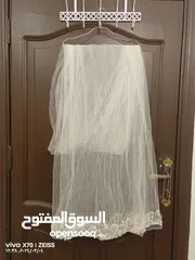  8 فستان زواج رائع وفخم مع طرحة شبه جديد