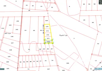  3 قطعة ارض للبيع مفروزة بقوشان مستقل