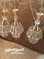  2 ثريات كريستال جديده للبيع