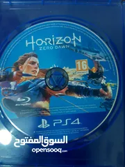  1 cd لعبه horizon zero Dawn ps4 مستعمل