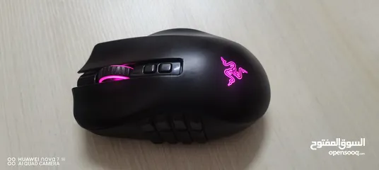  11 Mouse razer naga pro ماوس مخصص لمحترفي الاعاب وخاصه العاب MMO و RPG ويتميز بدقه عالي جداً