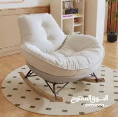  6 كرسي هزاز نفخ فاخر على شكل قلب متوفر بعدة ألوان اخضر و بني و برتقالي و رمادي