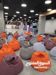  26 بفات beanbags  لالعاب البلايستيشن والقراءة وتكملة اعمال الكمبيوتر