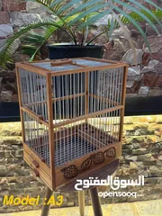  4 اقفاص خشبيه صناعة يدويه