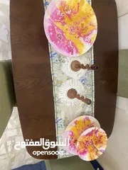  2 طاولة سفرة 4 كراسي شبه جديدة