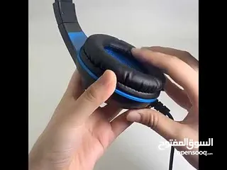  4 سماعة KOMC S90 GAMING HEADSET هيد سيت  راسية جيمنج من كومك