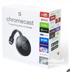  1 chrome cast جهاز دنجل لعرض الهاتف على الشاشة العادية والسمارت