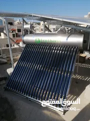  3 سخان شمسي ستانلس ستيل مع عواكس (انسيابي + مضغوط)