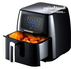  1 قلاية هوائية سوناشي 6.5 لتر  حرق سعر بمناسبة شهر رمضان المبارك
