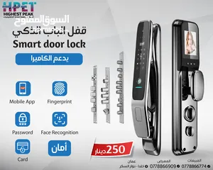  30 قفل الباب الذكي Smart door lock يدعم الكاميرا والفيديو دعم تطبيق على الهاتف المحمول