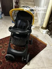  4 عرباية اطفال مع مقعد سيارة نوع GRACO