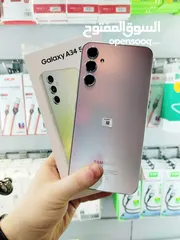  10 مستعمل اخو الجديد Samsung A34 5G رام 16 جيجا 128 و 256 أغراضة والكرتونه متوفر متوفر توصيل