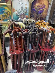  10 عكازة خشب متعددة الاشكال