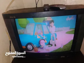  1 تلفزيون عادي 48 انش نضيف غير مصلح نوع LG معه رسيفر جديد كرتونتو موجوده مع ريموند لرسيفر