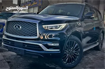  7 انفينيتي QX80 اعلى صنف موديل 2023 عداد صفر وارد وكفالة الشركة