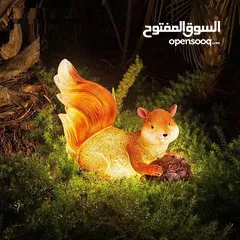  8 زيّن حديقتك بسحر الطبيعة تمثال سنجاب بالحجم الكبير التمثال في وضعيتين مصنوع من راتنج البوليريسين