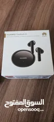  3 سماعة وساعة هواوي الاصليه لون اسود huawei freebids 4i huawei smart watch gt 2