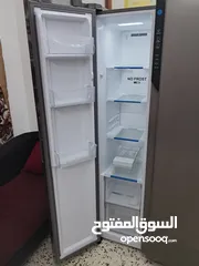  10 Brand New, Haier Side by Side two doors Refrigerator, Twin Inverter Technology, Silver Color