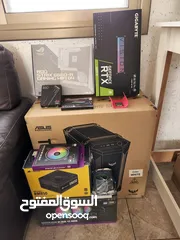  5 جهاز كمبيوتر gaming مستعمل شبه جديد ولا خدش و الكراتين اغلبها موجود  المعني يتواصل