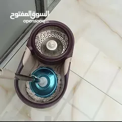  8 خلي تنظيف بيتك أسهل وأسرع مع الممسحة الدوّارة الذكية!رأس ألياف فيها 300,000 شعيرة دقيقة بتمت