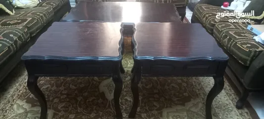  9 طقم كنب وطاولات خشب زان