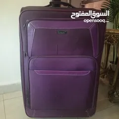  5 شنتة سفر جر لون بنفسجي غامق حجم كبير