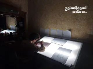  1 مرسم شف هندسي AO مستعمل قياس 120*80