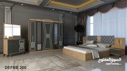  5 غرف نوم تركي 7 قطع شامل التركيب والدوشق مجاني