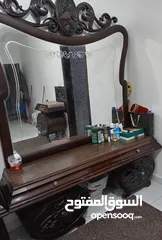  2 اثاث، غرفة نوم، خشب مصري ثقيل