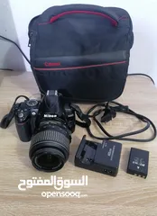  3 كامرة نيكون D3000 مستخدم نظيف