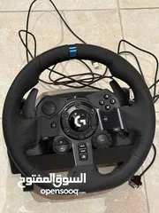  2 Logitech G923 steering wheel (true force) and pedals, with Logitech shifter