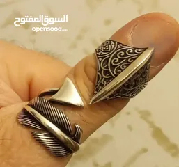  7 خواتم فضه عيار 925