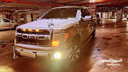  7 فورد F - 150 للبيع دفع رباعي 2014 كبينة و نص لون ذهبي فحص كامل 7 جيد للبيع نقداً قابل للتفاوض