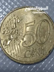  1 50 سنت اورو 2002 فرنسا، عملة ناذرة