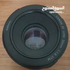  3 عدسة كانون EF 50mm f/1.8 STM  portrait Lens