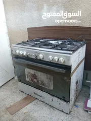 1 غاز 5 عيون مستعمل مع ساعة وبربيش