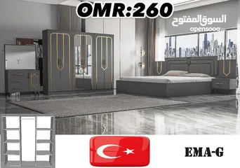  15 TURKEY BEDROOM SEY 7 PCS WITH MATTRESS WITH FITTING /غرف نوم مع دوشج مع ترکيب ۷ قطع