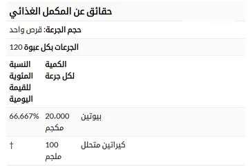  1 بيوتين تركيز عالي بتركيبة مدعمة بالكيراتين المتحلل لمضاعفة التأثير على الشعر والجلد والبشرة