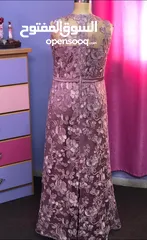  1 فستان زهري مفصل تفصيل جديد