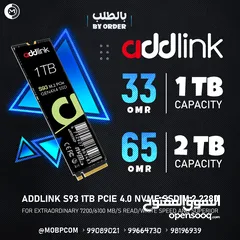  1 AddLink S93 1TB SSD Pcie 4.0 M.2 - هارديسك سريع جدا !