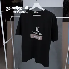  2 تيشرت Calvin Klein بوليفار أوفر سايز قطن 100%