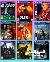  2 اقراص PS5 ، PS4 جديد و مستعمل . جويستكات PS4