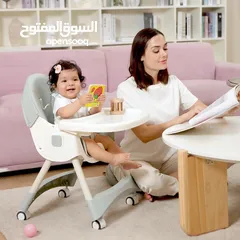  3 كرسي طعام حجم وسط ضهر متحرك 2*1 يمكن استخدامه كرسي ارضي