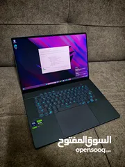  1 Asus Zephyrus g16 Core 9 Ultra 4070 240hz OLED بحالة الوكاله تماما