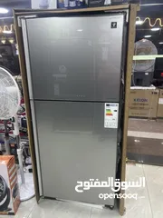  2 ثلاجه شارب الجامبو الجديده كليا سكوريت سلفر سعر حرق