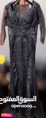  1 فستان سهرة لون اسود للايجار شك كامل .. فستان سهره طويل لون اسود امريكي DAM haute couture سايز 14 ..