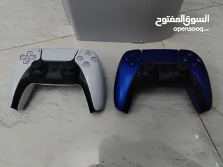  2 بلاستيشن 5 سلم ps5 slim مع مجموعة العاب وادين ثنتين اصليات ..................................