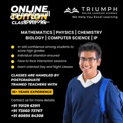  2 Triumph Online learning Academy for classes VIII to XIII CBSE, STATE, ICSE and more
