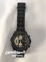  3 ساعة casio edifice جميع العقارب تتحرك لون أسود المقاس  44 أستعمل خفيف